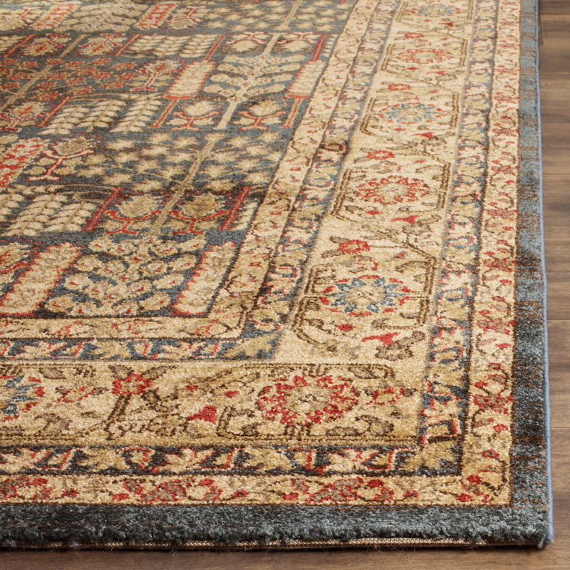 Astoria Grand Pennypacker Oriental Navy/Natural Area Rug & Reviews